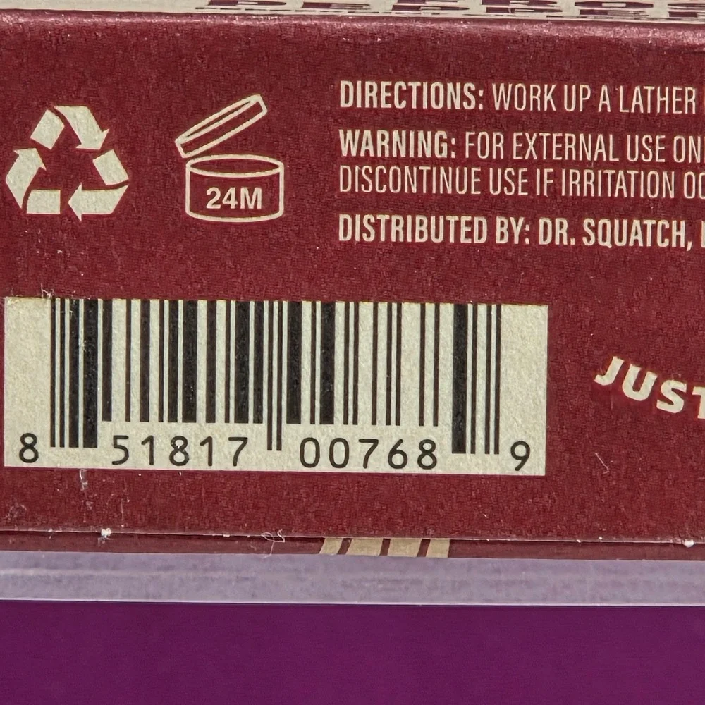 Dr. Squatch am soap using